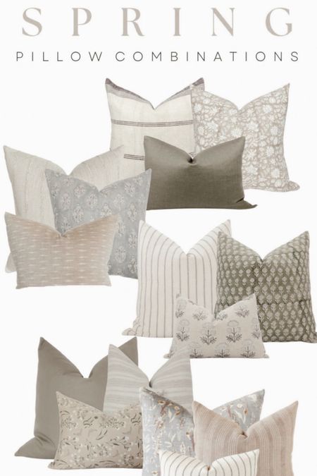 Spring pillow combos!

Linked pillows I love or have! 

#LTKHome #LTKFamily #LTKU