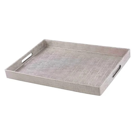 Home Basics Metallic Weave Serving Tray | Walmart (US)