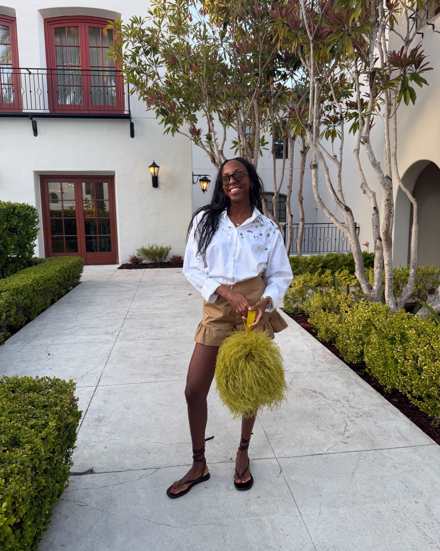 Another Santa Barbara outfit ft my favorite funky chartreuse bag

#LTKootd