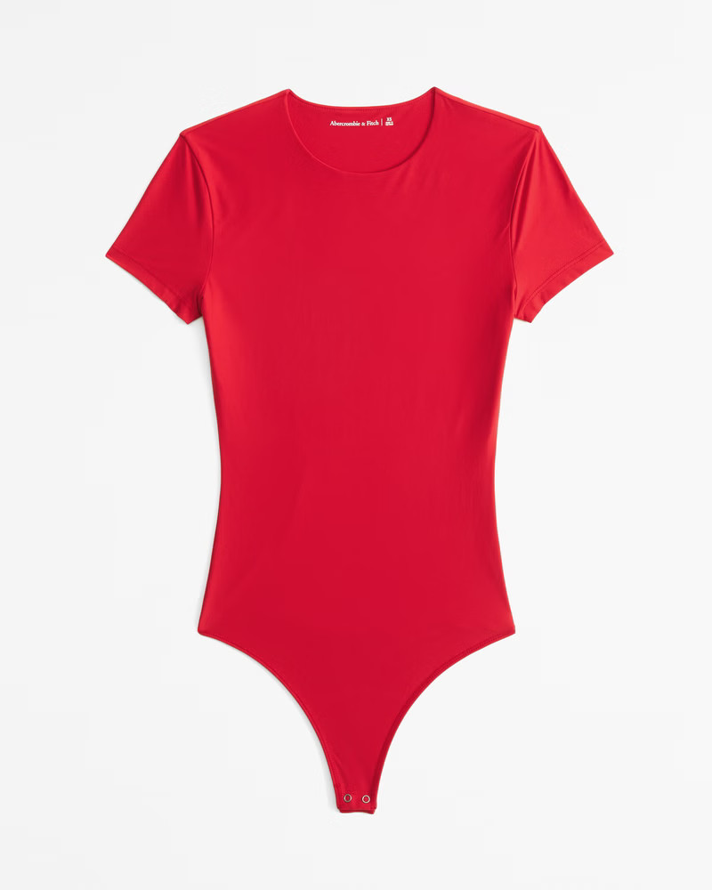 Women's Soft Matte Seamless Tee Bodysuit | Women's Clearance | Abercrombie.com | Abercrombie & Fitch (US)