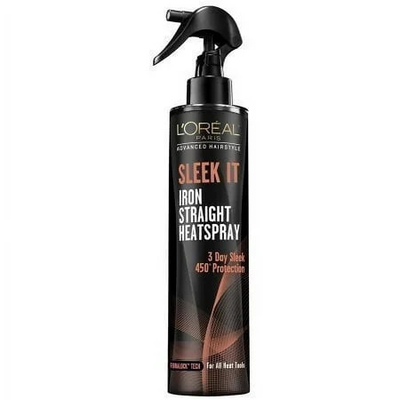 L Oreal Paris Hair Care Advanced Hairstyle Sleek It Iron Straight Heat Spray 5.7 Fluid Ounce | Walmart (US)