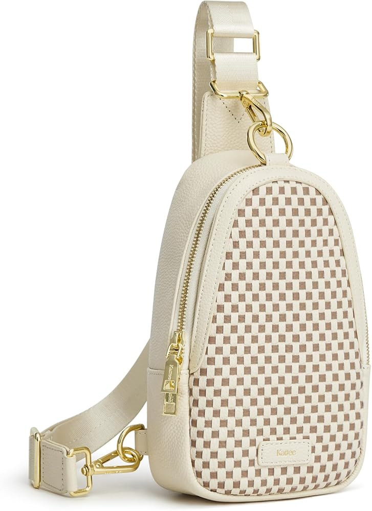 Kattee Sling Crossbody Bag for Women, Leather Fanny Pack Crossbody Sling Bags, RFID Purse Chest B... | Amazon (US)