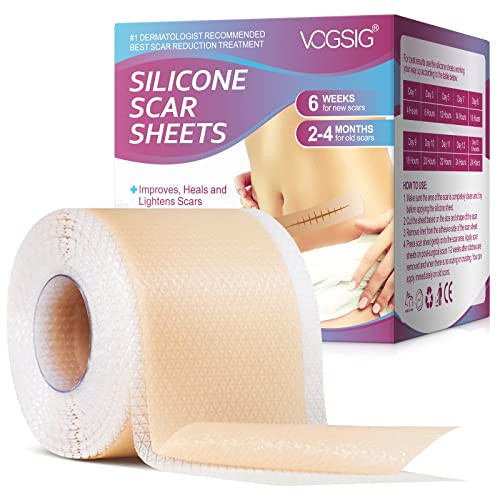 Silicone Scar Sheets,Silicone Scar Tape Roll,Soft Silicone Tape,Reusable Scar Patch for C-Section, Keloids, Surgical, Acne Roll Size 1.6"*75"(4 * 1.9M) | Amazon (CA)