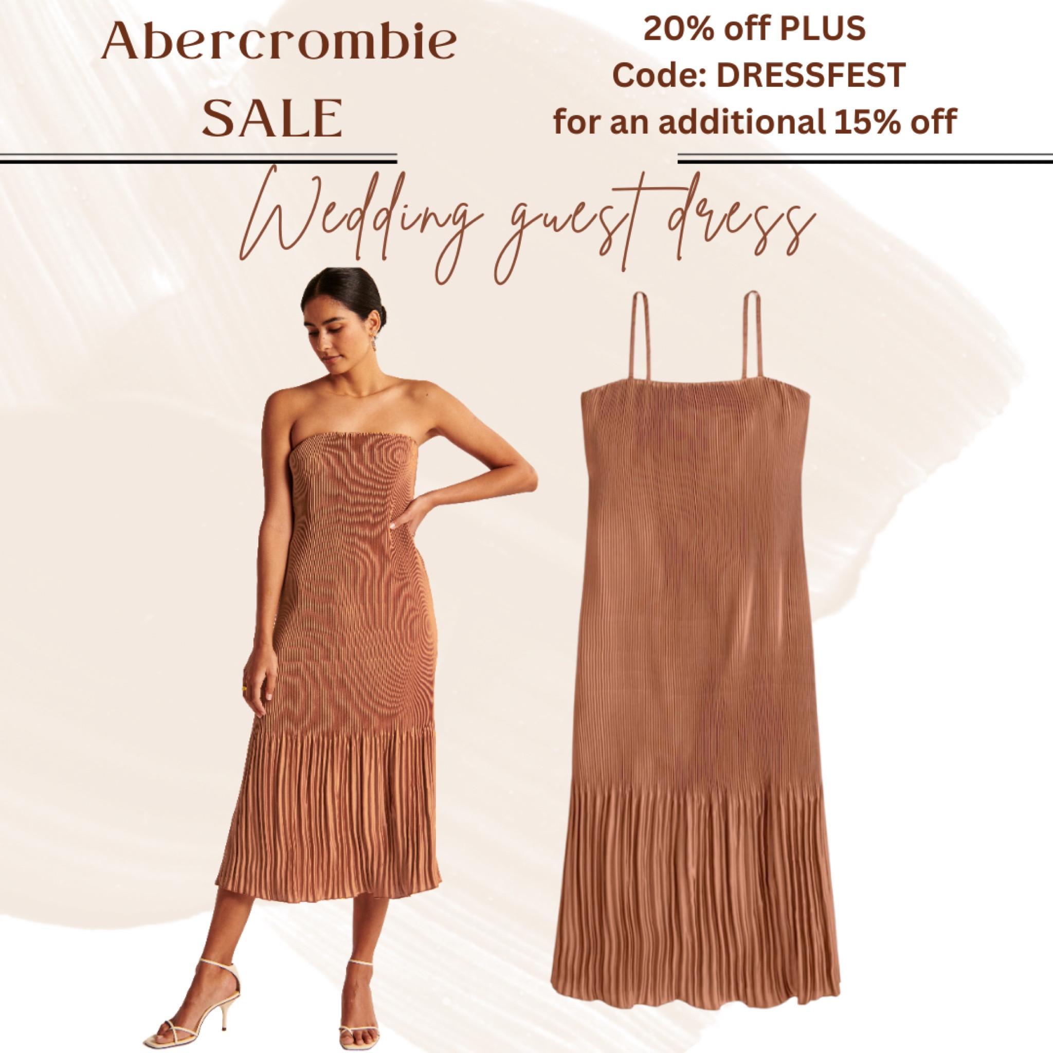 bodycon brown dress Ruched Bodycon Gown with Metal Hardware