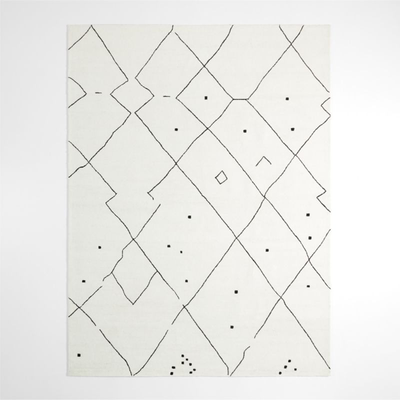 Fez Performance Hand-Tufted White Area Rug 8'x10' | Crate & Barrel | Crate & Barrel