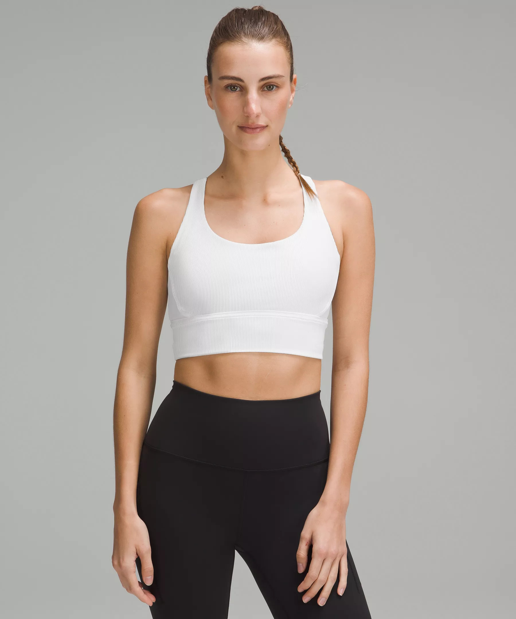 Energy Longline Bra Ribbed Luxtreme Medium Support, B–D Cups | Lululemon (US)
