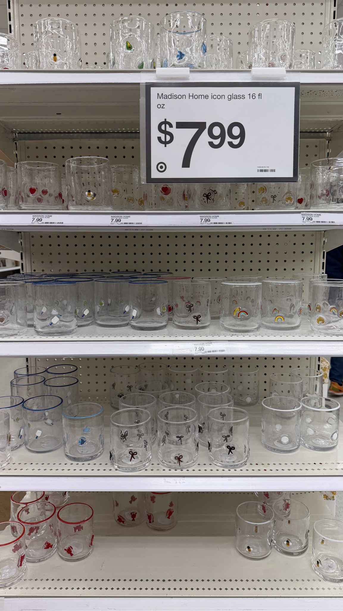 These $7.99 Target glasses are the cutest little find ✨ The Madison Home icon glasses come in so many fun designs — hearts, bows, rainbows, cherries, and more. Perfect for everyday iced coffee, juice, mocktails, or summer drinks, and they add such a cute touch to your kitchen or bar cart. If you love affordable Target kitchen finds, aesthetic drinkware, or cute everyday glasses, these are such a fun little upgrade.

#ltkhome #ltkfinds #targetfinds #targethome #targetkitchen #glassware #drinkware #kitchenfinds #affordablehome #targetstyle #aesthetickitchen #barcartdecor #everydayglassware #coffeeglass #homefinds #targetdecor #kitcheninspo #budgethome #cutehomefinds #targetshopping 

 #LTKSpringSale 

#LTKfoodie #LTKHome