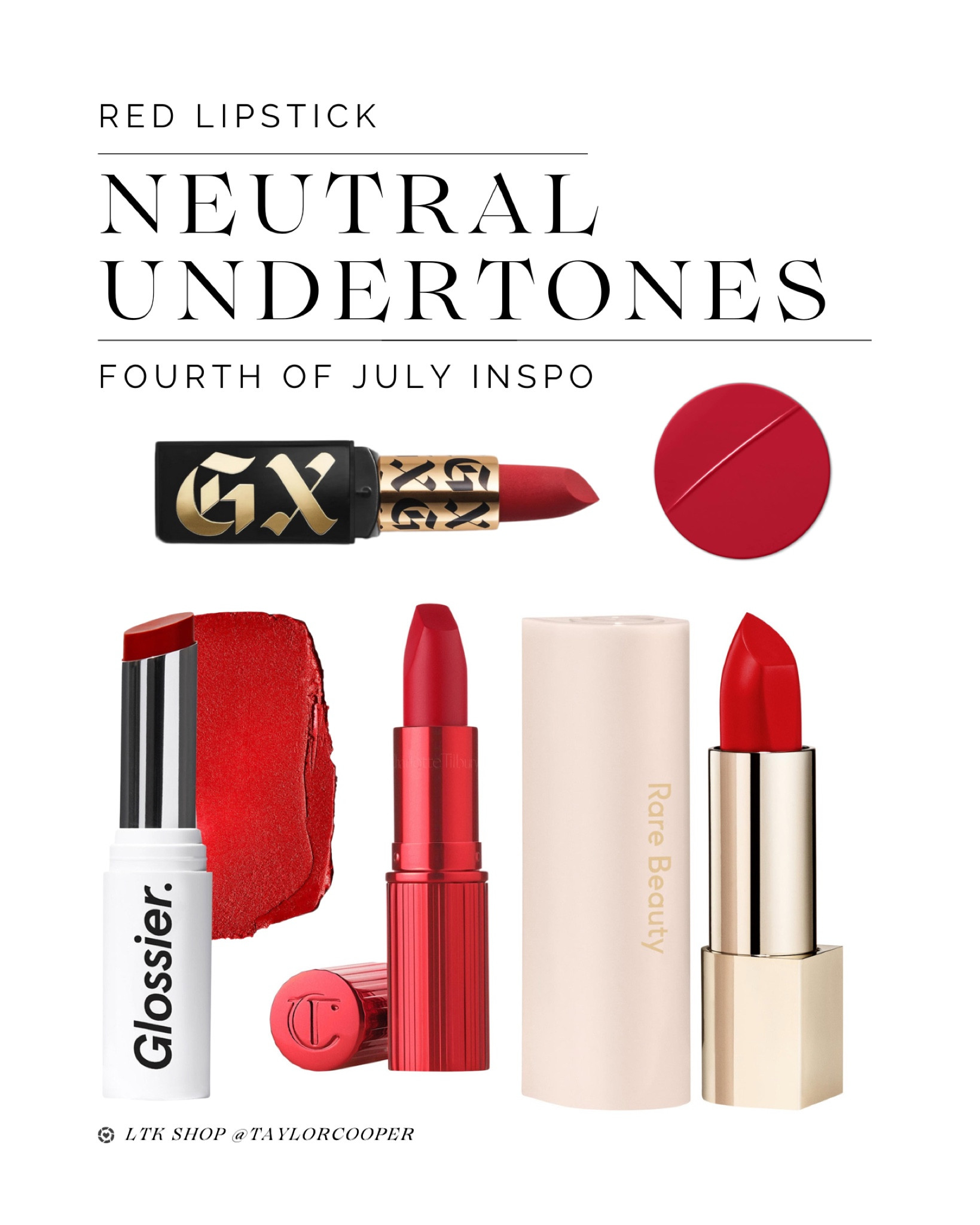 Neutral Reds for the 4th of July ♥️🇺🇸🍒

#redlipstick #lipstick #sephora

#LTKBeauty #LTKItBag #LTKSeasonal