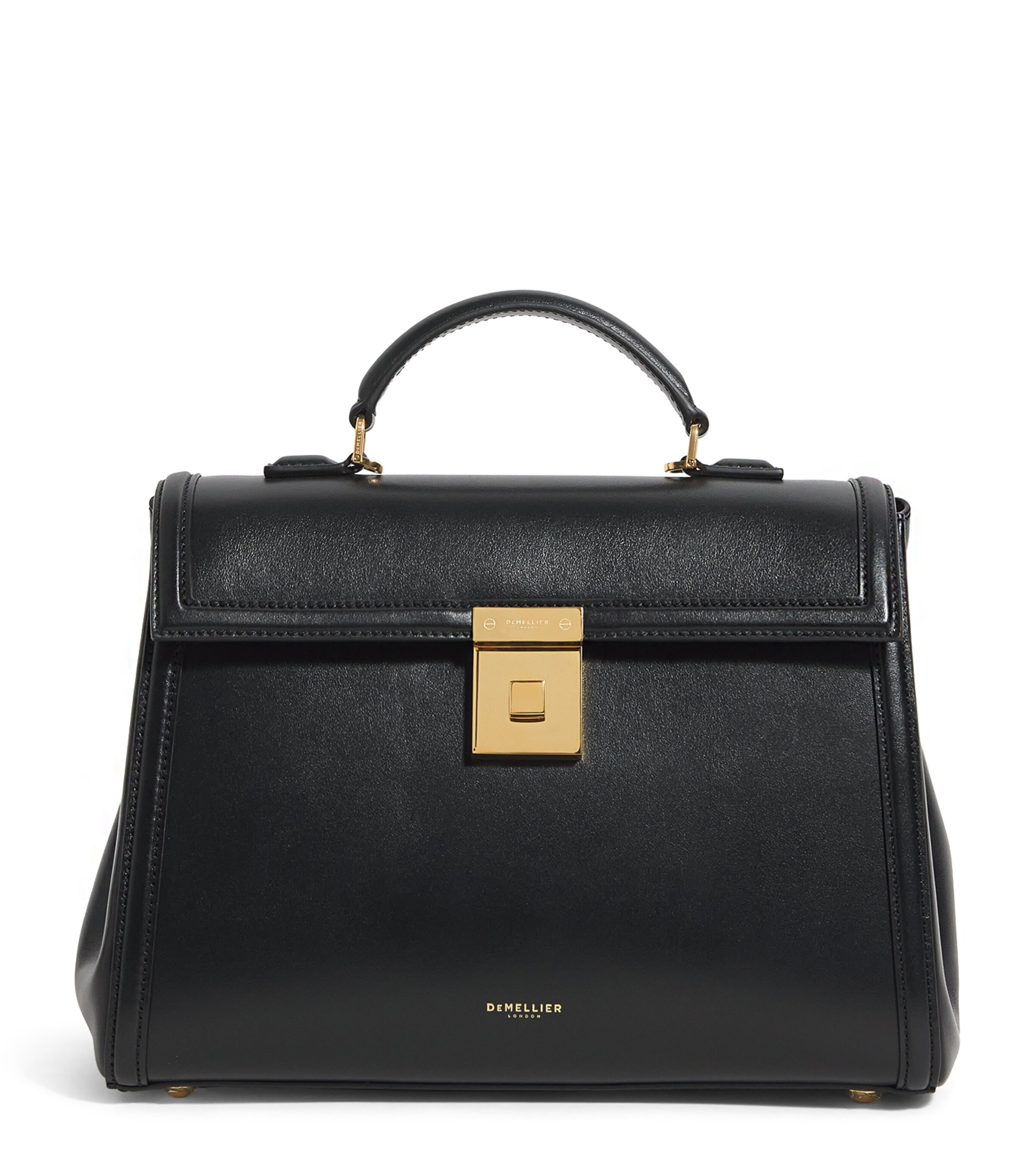 Demellier Leather Midi Paris Top-Handle Bag | Harrods