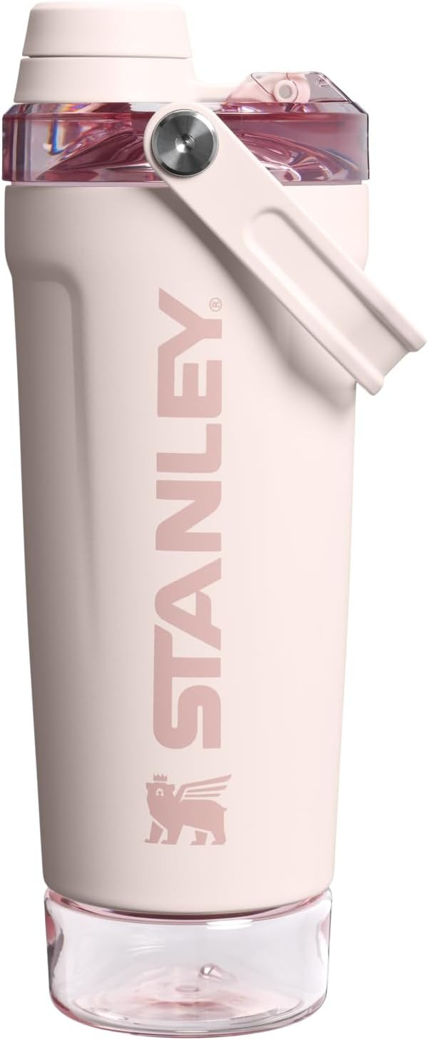 STANLEY Vitalize Shaker Bottle 20 oz | Leakproof Insulated Stainless Steel Shaker Cup | Base Stor... | Amazon (US)