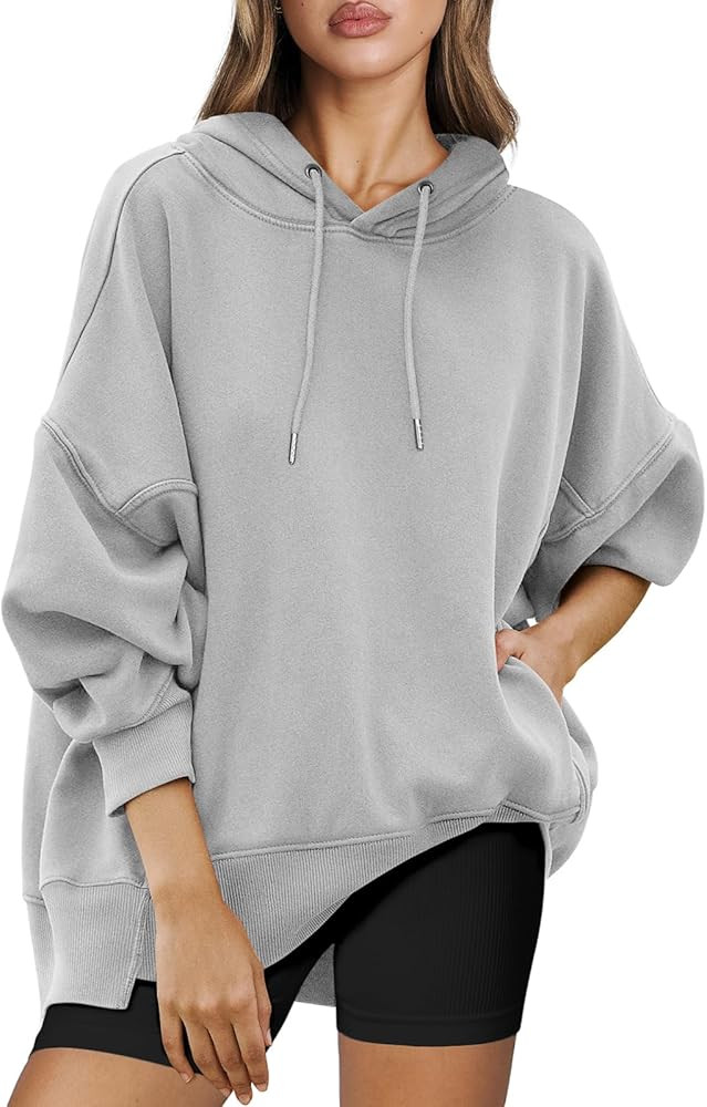 ANRABESS Womens Oversized Hoodies Sweatshirts Fleece Pullover Top 2024 Fall Trendy Outfits Teen G... | Amazon (US)