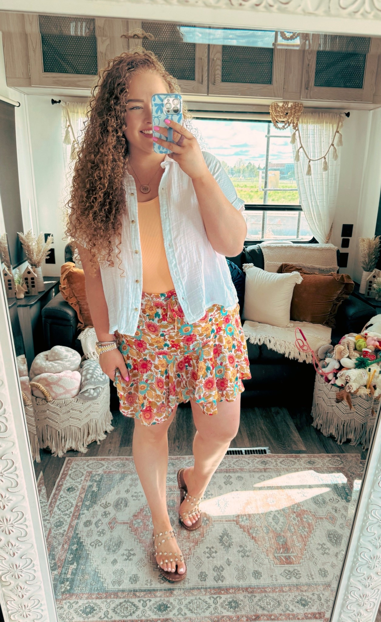 Add the shorts to cart asap 🏃‍♂️💨🛒 floral shorts | Amazon floral shorts | spring shorts | white button down | old navy button down | tank top | Amazon tank top | orange tank top | sandals | Amazon sandals | spring outfit | Amazon spring outfit | Amazon spring look | Amazon finds | Amazon fashion | Amazon look | Amazon outfit | Amazon must haves | spring | spring fashion | spring look | spring outfit | Amazon spring outfit | vacation | Amazon vacation outfit | vacation look | tropical vacation outfit 

#LTKMidsize #LTKStyleTip #LTKSaleAlert