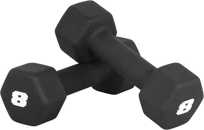 CAP Barbell Neoprene Dumbbell Weights Pairs & Sets | Black | Amazon (US)
