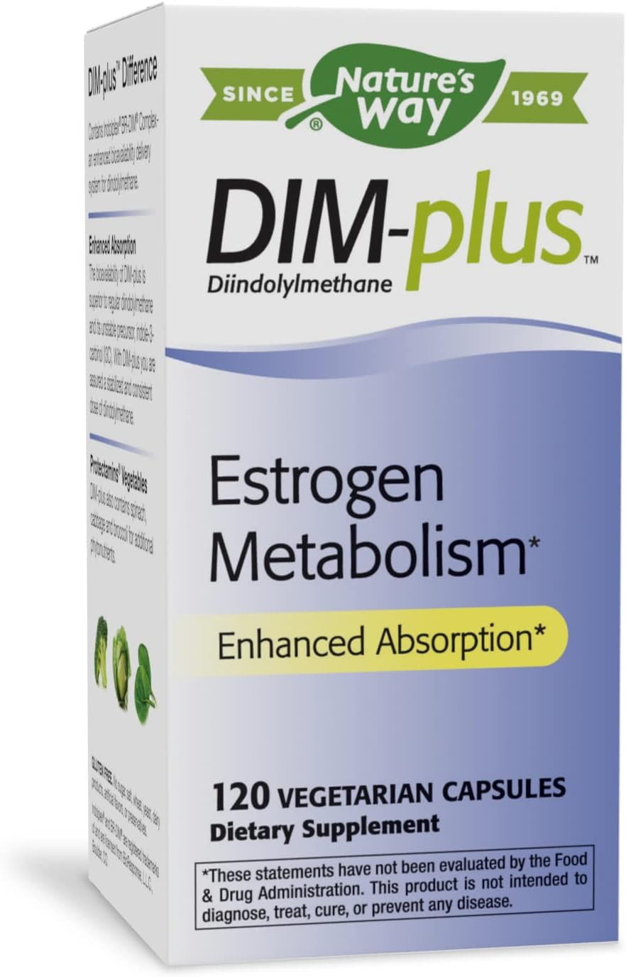 Nature's Way DIM-Plus, DIM Supplement, Supports Balanced Estrogen Metabolism*, Diindolylmethane, ... | Amazon (US)