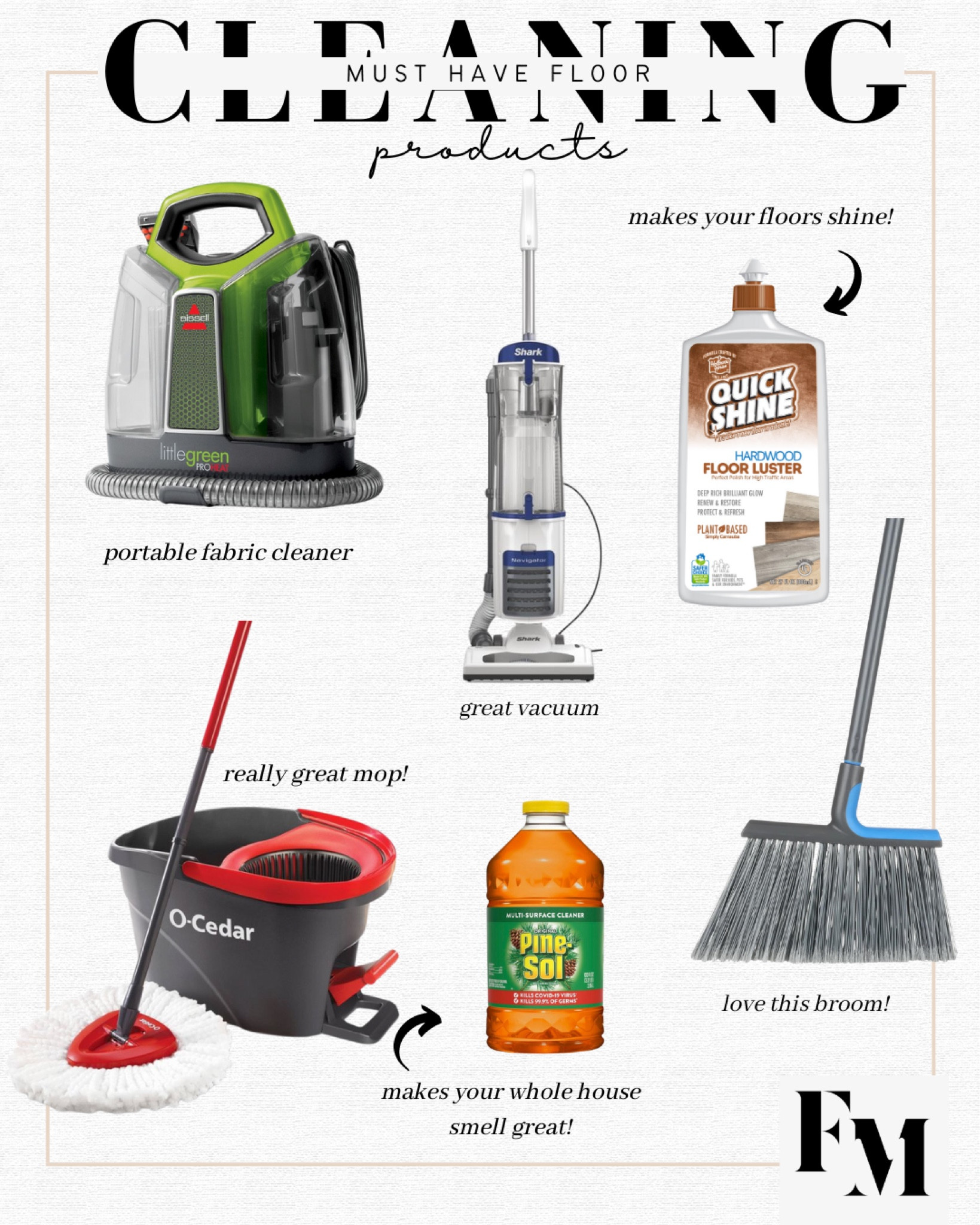 Must have floor cleaning products 🧹 




Amazon finds, Amazon cleaning finds, floor cleaning must haves, pine sole, o-cedar mop, vacuum, floor polish, fabric cleaner

#LTKFind #LTKhome #LTKunder50