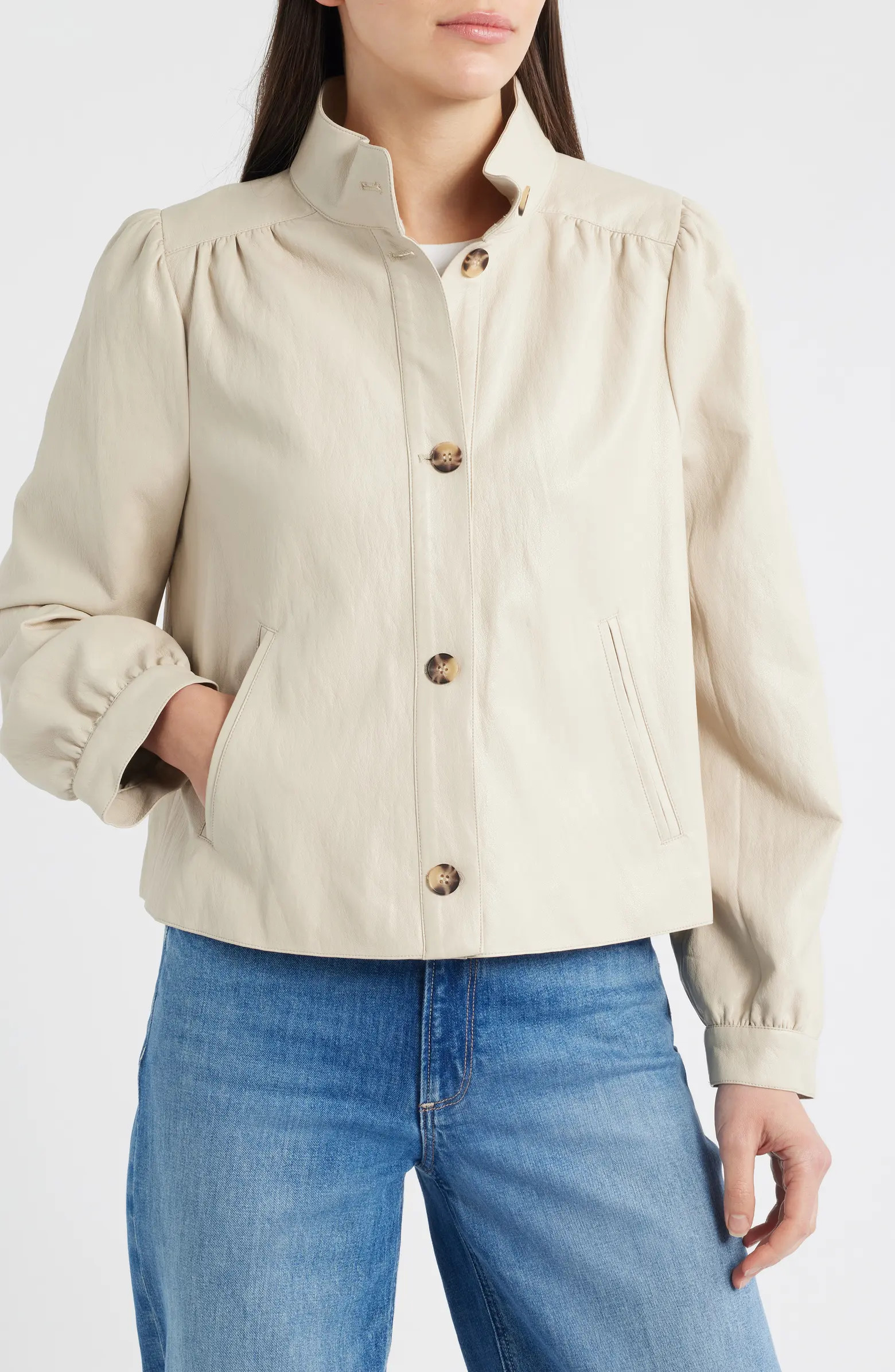 Cropped Water Resistant Jacket | Nordstrom