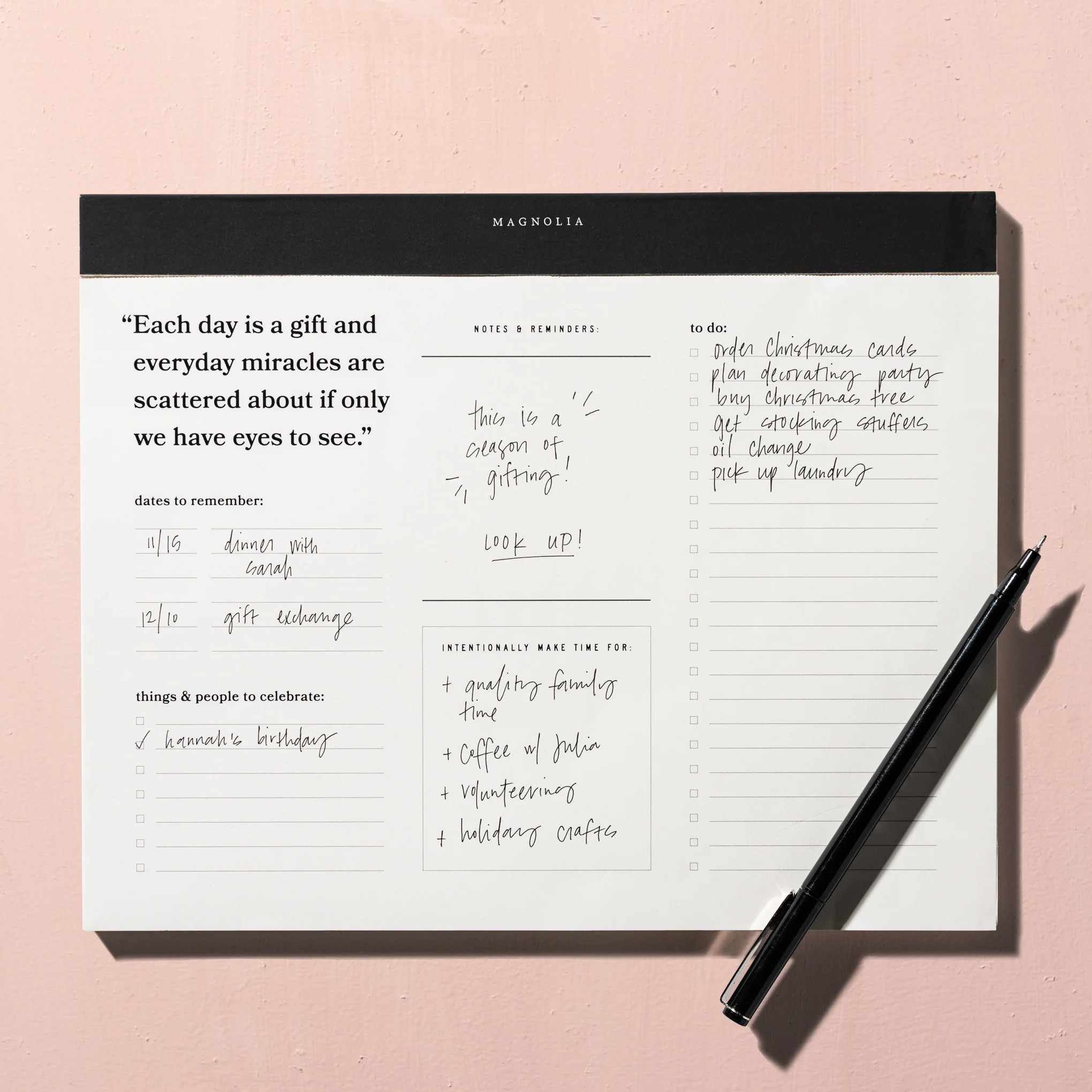 Everyday Miracles Notepad | Magnolia