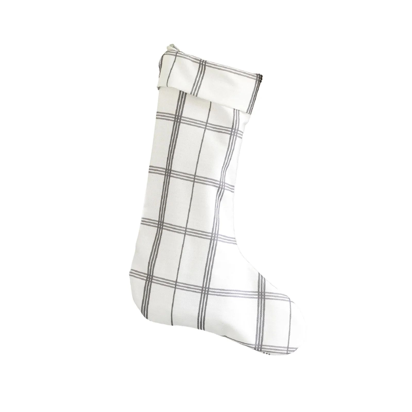 Linden Plaid Stocking in Charcoal | Brooke and Lou