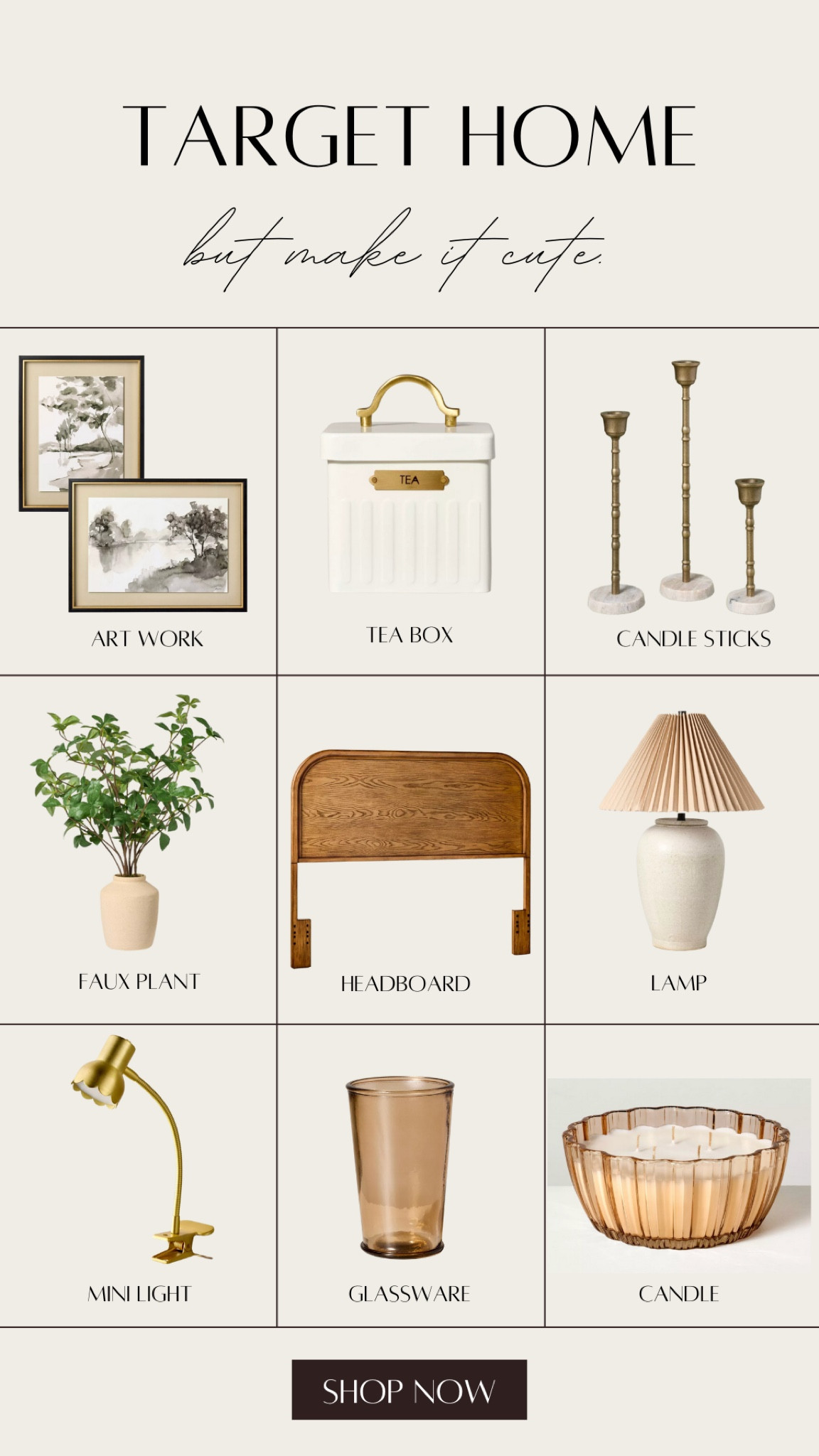 Transform your space with luxe home decor from Target—stylish looks for less! #HomeDecor #TargetFinds #BudgetFriendlyStyle #LuxuryForLess #AffordableDecor #HomeStyleOnABudget #DecorInspo #TrendyHome #InteriorDesign #HomeMakeover #TargetStyle #StylishLiving #ChicHomeDecor #ModernHome #DecorGoals #OnTrendDecor #RoomInspo #CozyLiving #HomeSweetHome #LuxuryDecor #AffordableLuxury

#LTKFamily #LTKStyleTip #LTKHome