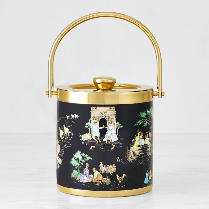 Williams Sonoma x Sheila Bridges Harlem Toile Double-Wall Ice Bucket | Williams-Sonoma