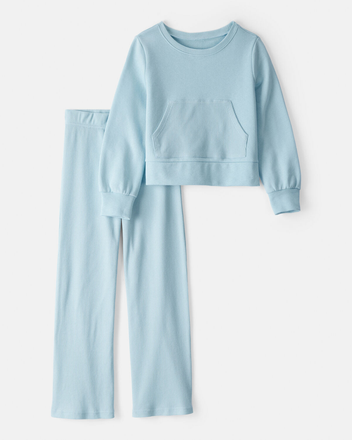 Girls Thermal Sweatshirt & Flared Pant Set - Blue - Carter's | Carter's | Carter's Inc