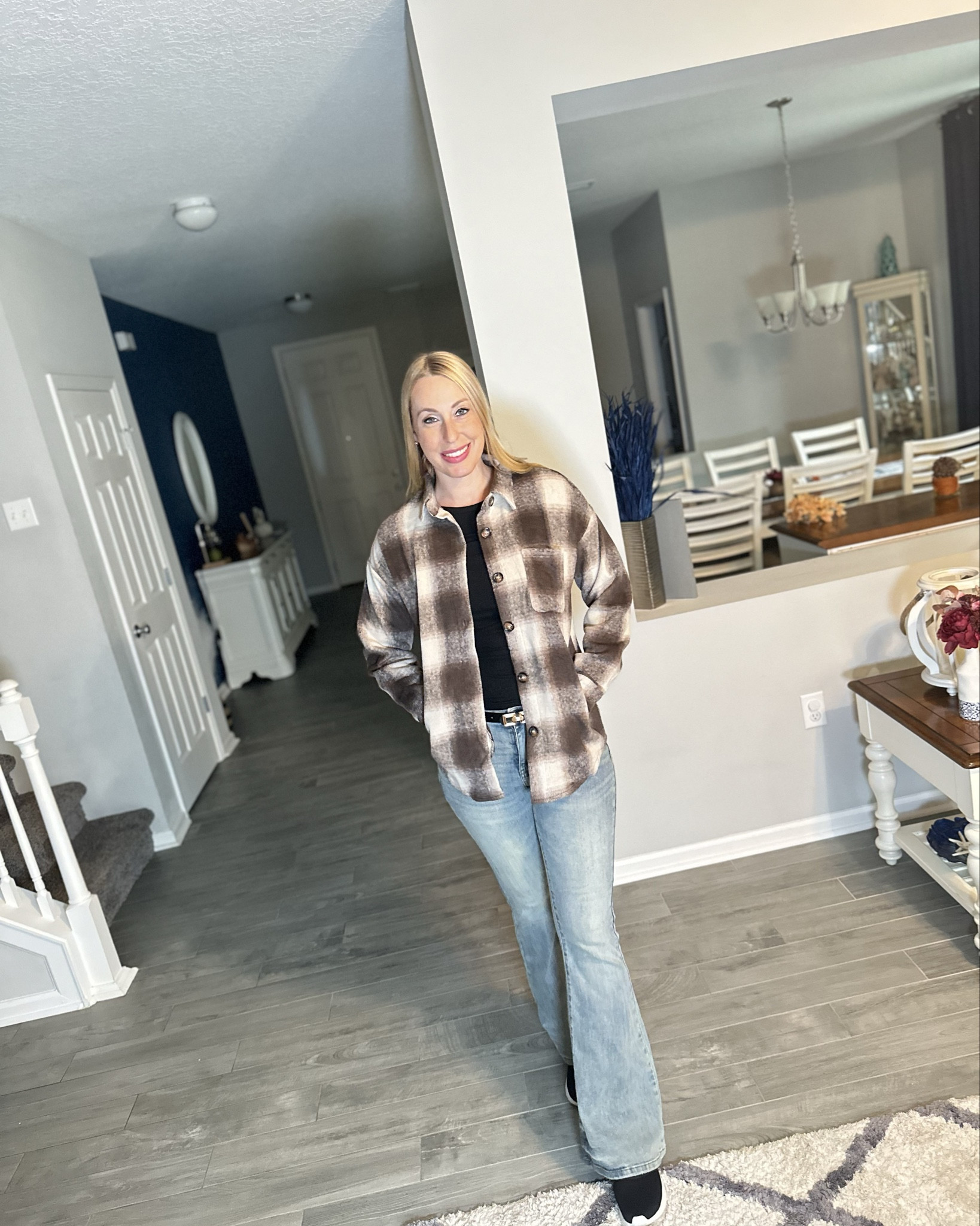 Brown plaid fleece shacket
🤍 this is cozy and warm for fall
🤍 wearing size small, fits true to size 

#LTKStyleTip #LTKFindsUnder100 #LTKFindsUnder50