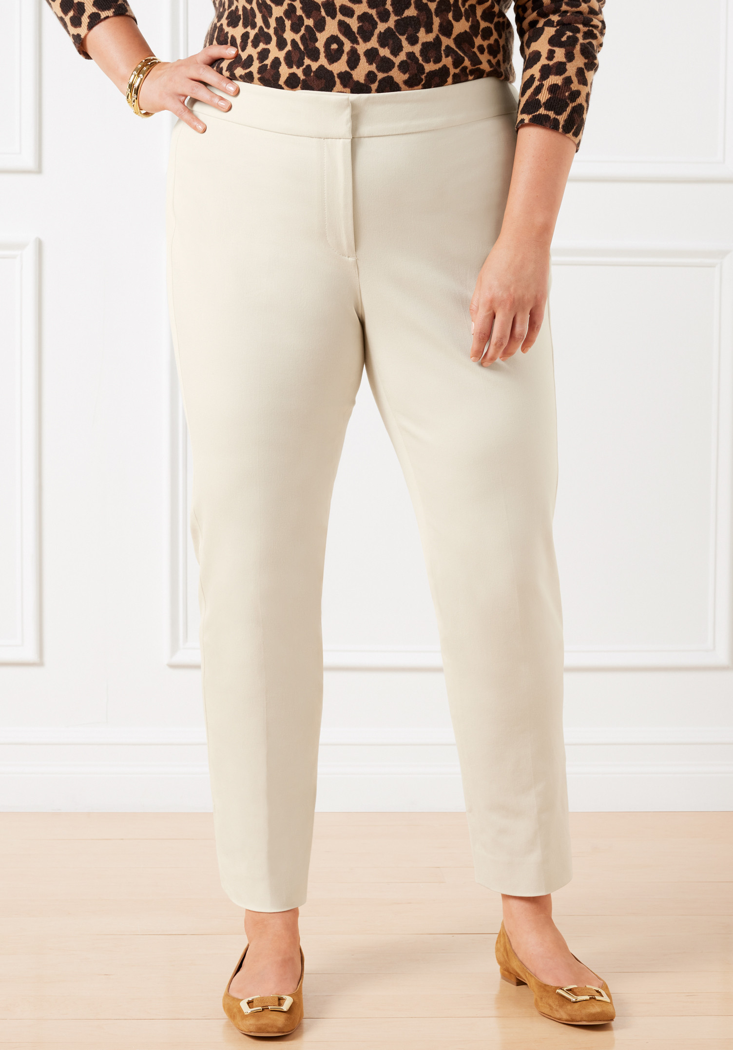 Stretch Corduroy Straight Leg Pants | Talbots