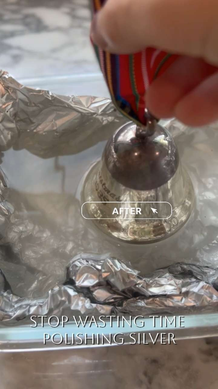 Tarnished silver before the holidays? Absolutely not.

I woke up, saw the stack of pieces I needed to polish, and went straight for my *pantry hack (still in my pajamas)* — because it saves SO much time and actually works like magic. ✨

All you need:

• 1 tbsp salt

• 2 tbsp baking soda

• 4 cups boiling water

Line a non-reactive pot or Pyrex with foil, pour everything in, and dip your silver so it *touches the foil.* The reaction pulls the tarnish right off — you’ll literally see it disappear. And whatever’s left wipes off in seconds.

I’ve also added my favorite wipes and some great items that help keep silver from tarnishing between uses — true game-changers during holiday season.


✨ And if this hack saves you some time today, give it a like or share it with a friend who’s hosting! 🤍

#️⃣        @carbonausa @armandhammer @amazon @amazonhome @towntalkpolish @reynoldsbrands @goddards_est.1839 

 #silverpolishhack #holidayhosting #cleaningtips #kitchenhacks #silvercare #holidayprep #budgethomehacks #LTKHoliday #LTKdayinmylife #LTKHome