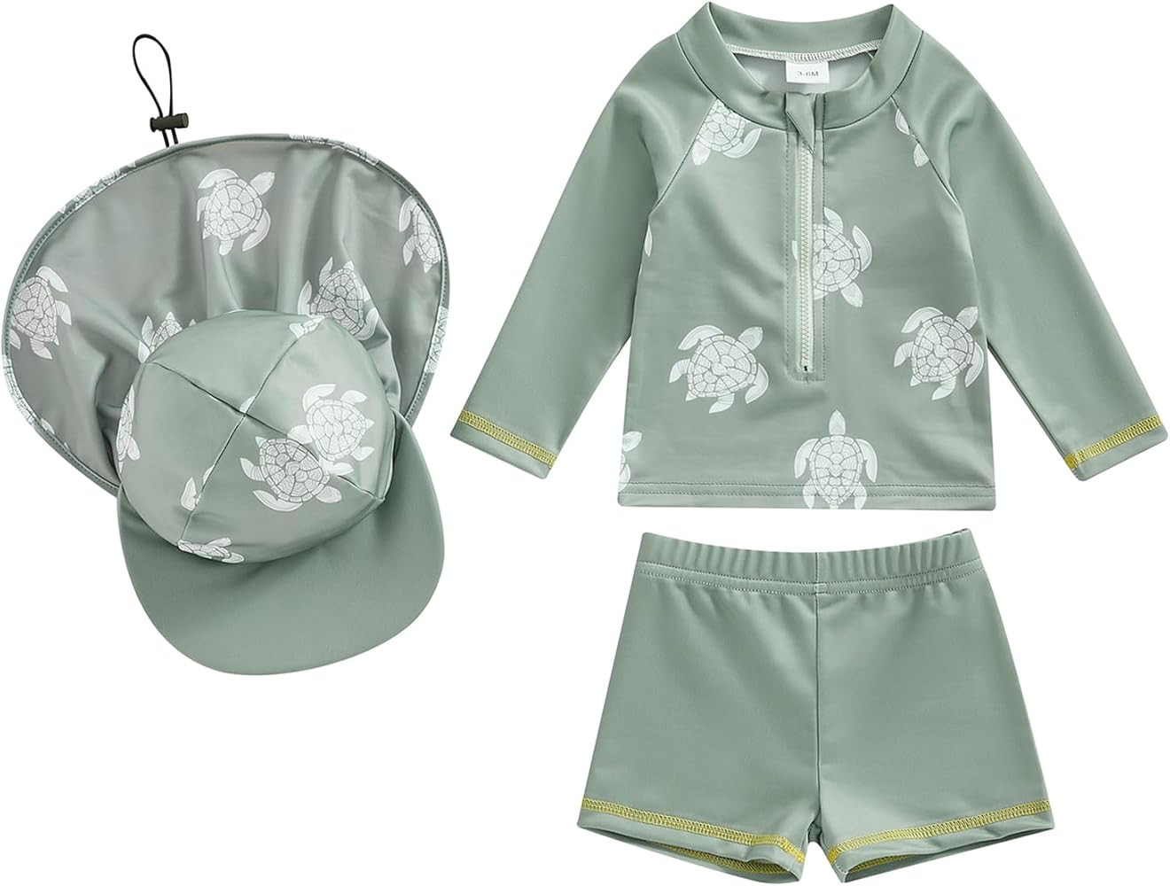 Baby Toddler Boys Swimsuit Infant Girl Swimsuits 6 12 18 24M 2T 3T 4T 5T Bathing Suit Swimwear 3P... | Amazon (US)