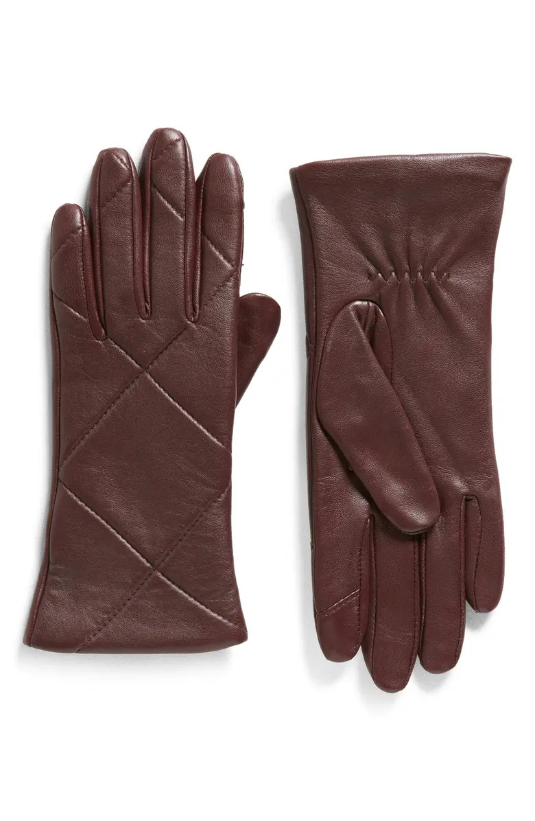 Quilted Leather Gloves | Nordstrom