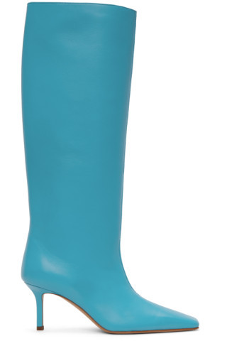 Blue Heel Boots | SSENSE