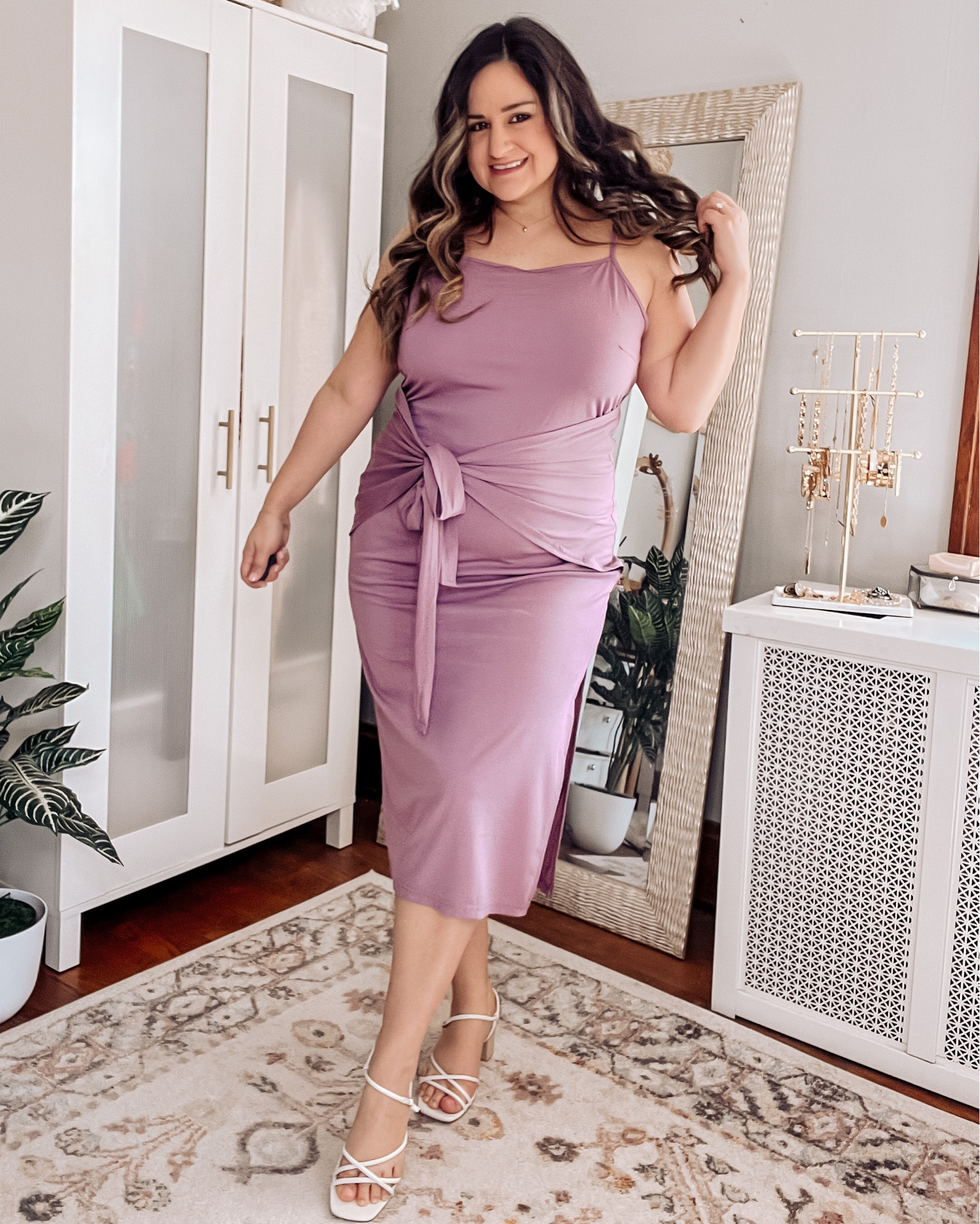 Wearing an xl in this beautiful lavender wrap dress!

Midi dress, spaghetti strap dress, Amazon dress, wedding guest dress 

#LTKcurves #LTKSeasonal #LTKstyletip