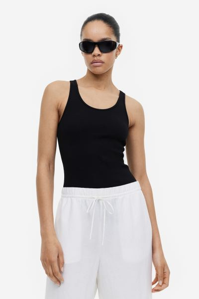 Ribbed Thong Bodysuit | H&M (US + CA)