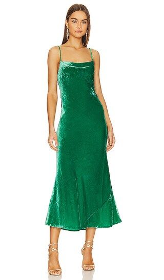 Jemima Dress in Emerald | Revolve Clothing (Global)