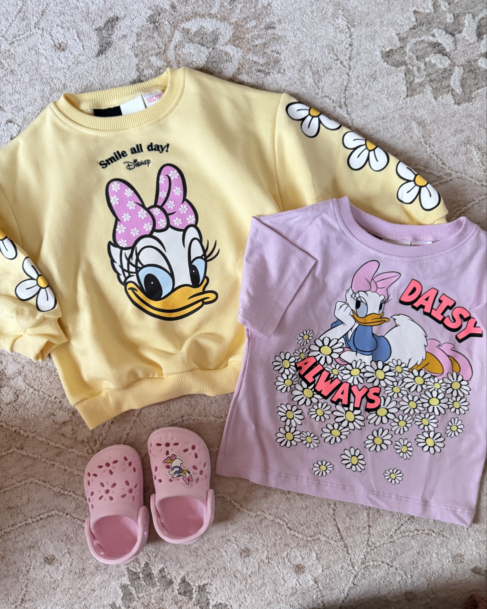 Daisy Duck 🩷💛💜 obsessed with these Zara kid pieces!! Sis was so excited 🥹

Zara kids, Zara Disney, Disney collection, yellow and pink, daisy, toddler girl 

#LTKKids #LTKootd