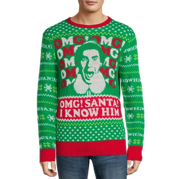 Elf Men’s Santa I Know Him Sweater - Walmart.com | Walmart (US)