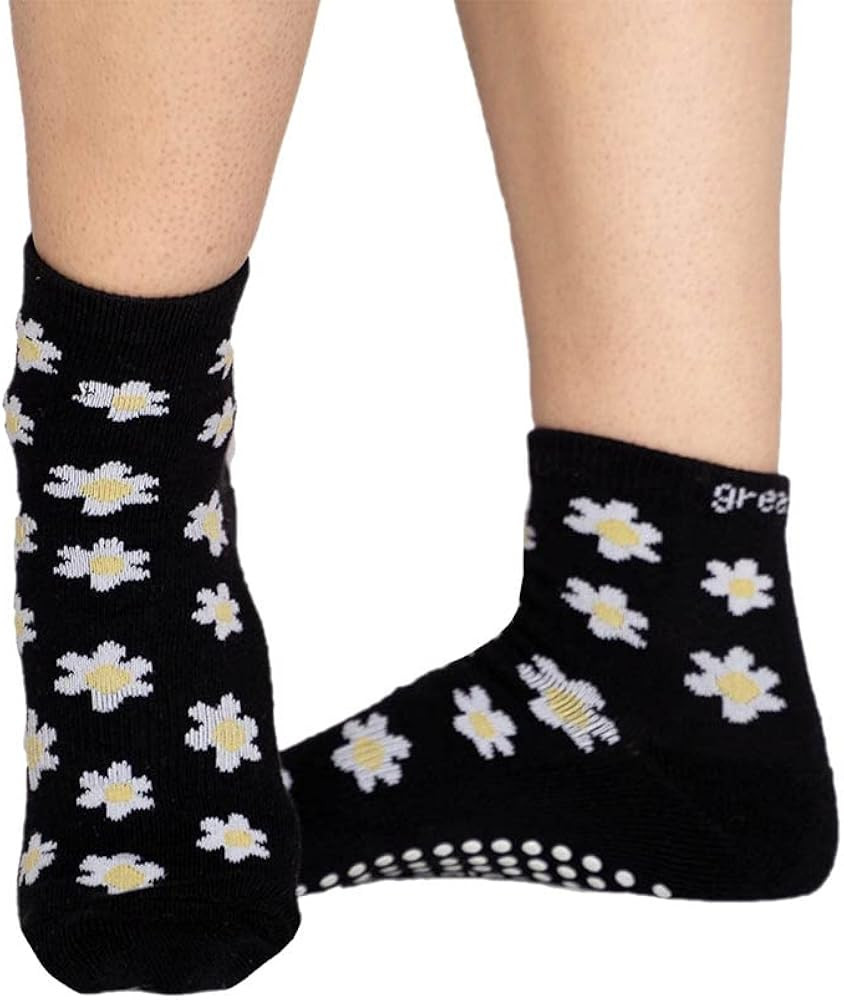 Grippy Crew Sock - Non Skid Sticky Grip Socks for Yoga, Pilates, Barre, Working Out, and Everyday | Amazon (US)
