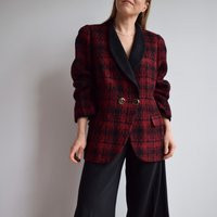 Vintage Tweed Wool Blazer. Originally Women's Size M. 80's Era | Etsy (UK)