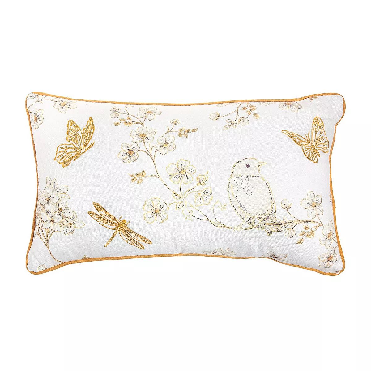 Sonoma Goods For Life® Birds and Butterflies Ivory 14" x 20" Pillow | Kohl's