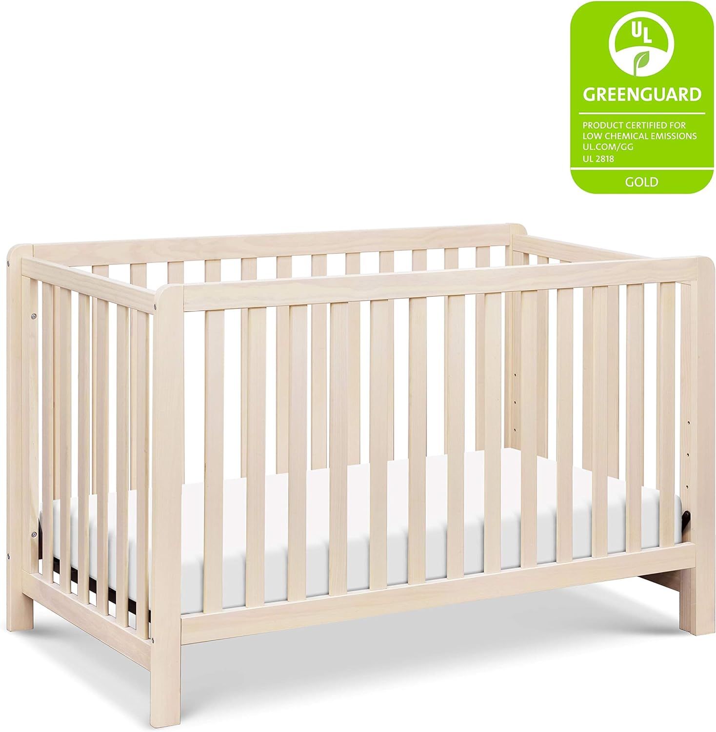 Carter's by DaVinci Colby 4-in-1 Low-Profile Convertible Crib in Washed Natural, Greenguard Gold Cer | Amazon (US)