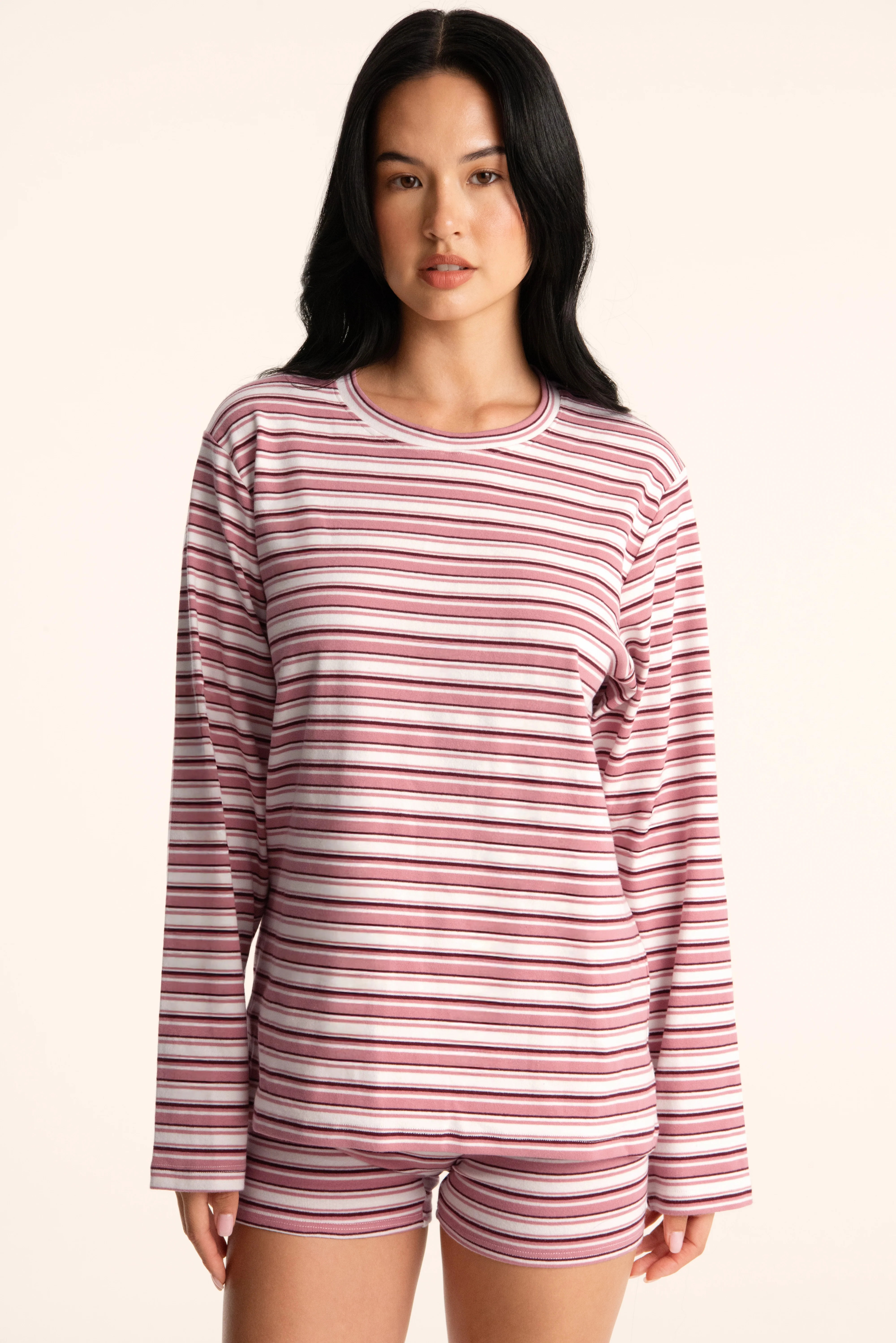 STRIPE JERSEY STRIPE PARKE OVERSIZED LONG SLEEVE - NEAPOLITAN | SET Active