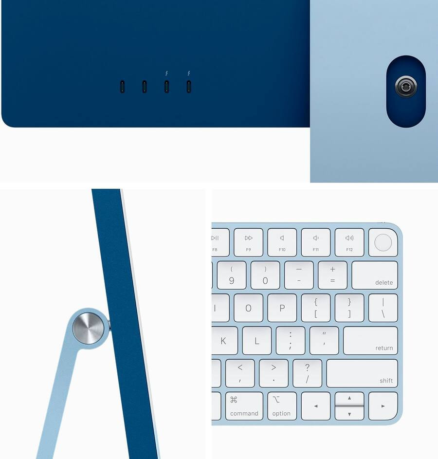 Apple - iMac 24" All-in-One - M3 chip 8-Core - 16GB Memory - 512GB - Blue | Best Buy U.S.