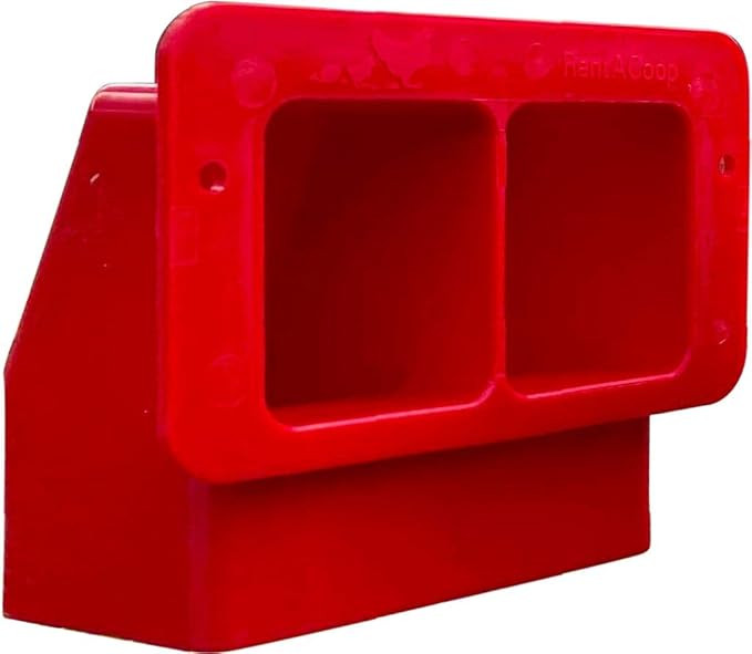 RentACoop DIY Dual-Port Feeder Kit for Chicks/Quail/Pigeons/Bantam Chickens (4 Large Dual Feed Po... | Amazon (US)