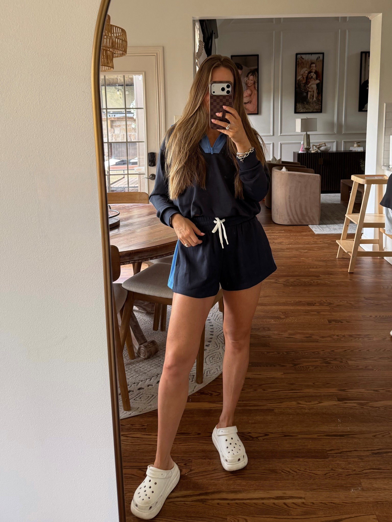 This Target set is 10/10! Love outfits you can mix & match & these shorts are so flattering. Love the colors together!! I’m in size small I’m both the top & shorts. Perfect & lightweight for transitioning into spring!