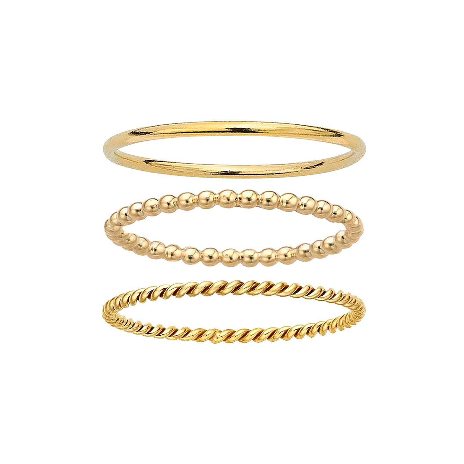 Tube + Droplet + Lasso Stacking Ring Set | Mod and Jo