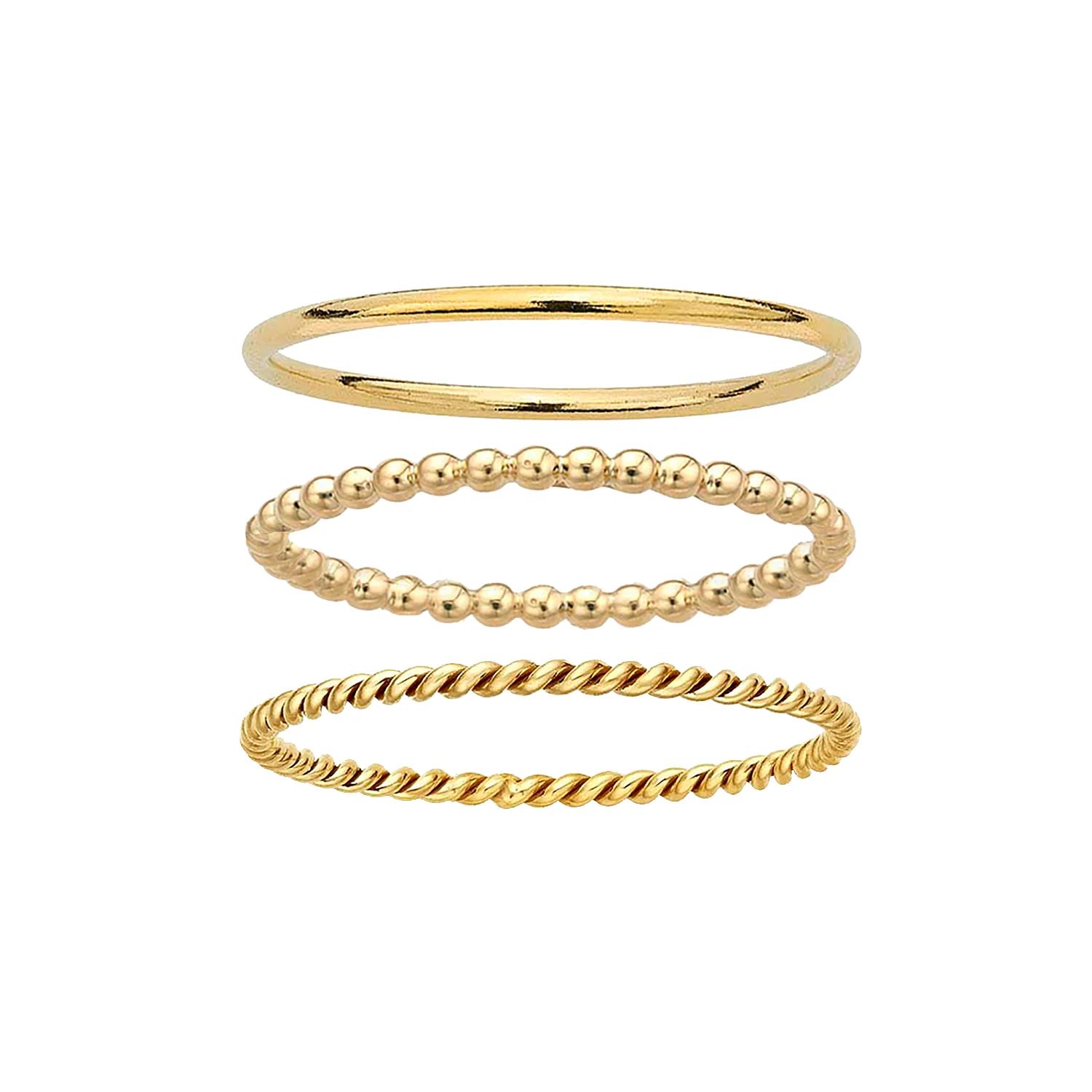Tube + Droplet + Lasso Stacking Ring Set | Mod and Jo