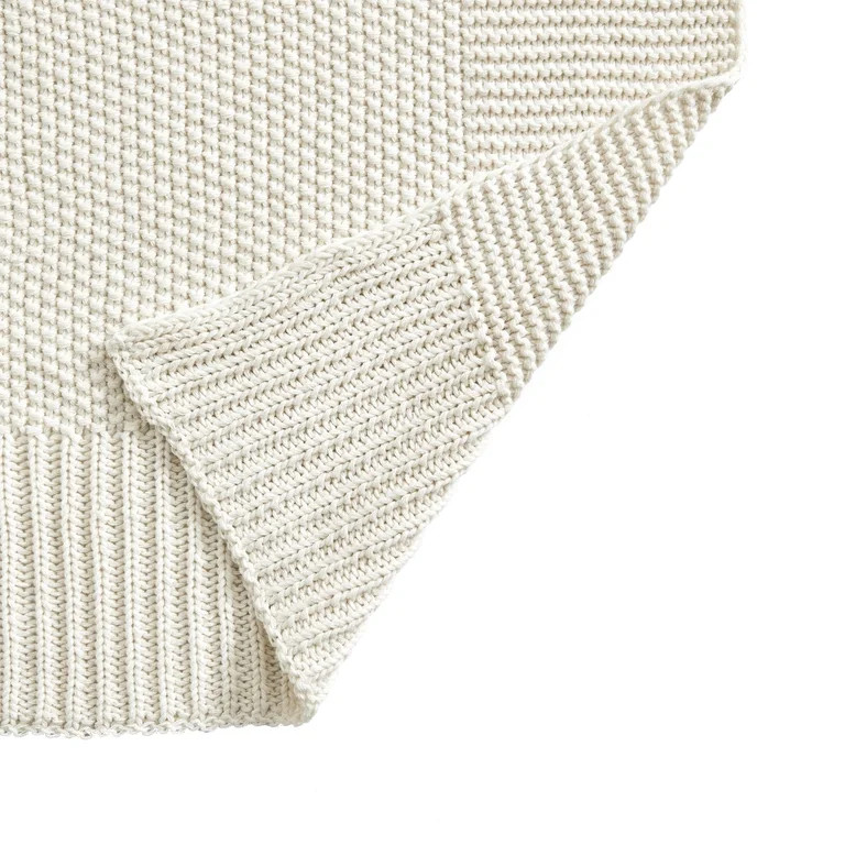 Better Homes & Gardens Solid Knit Throw, Papyrus, 50" x 60" - Walmart.com | Walmart (US)