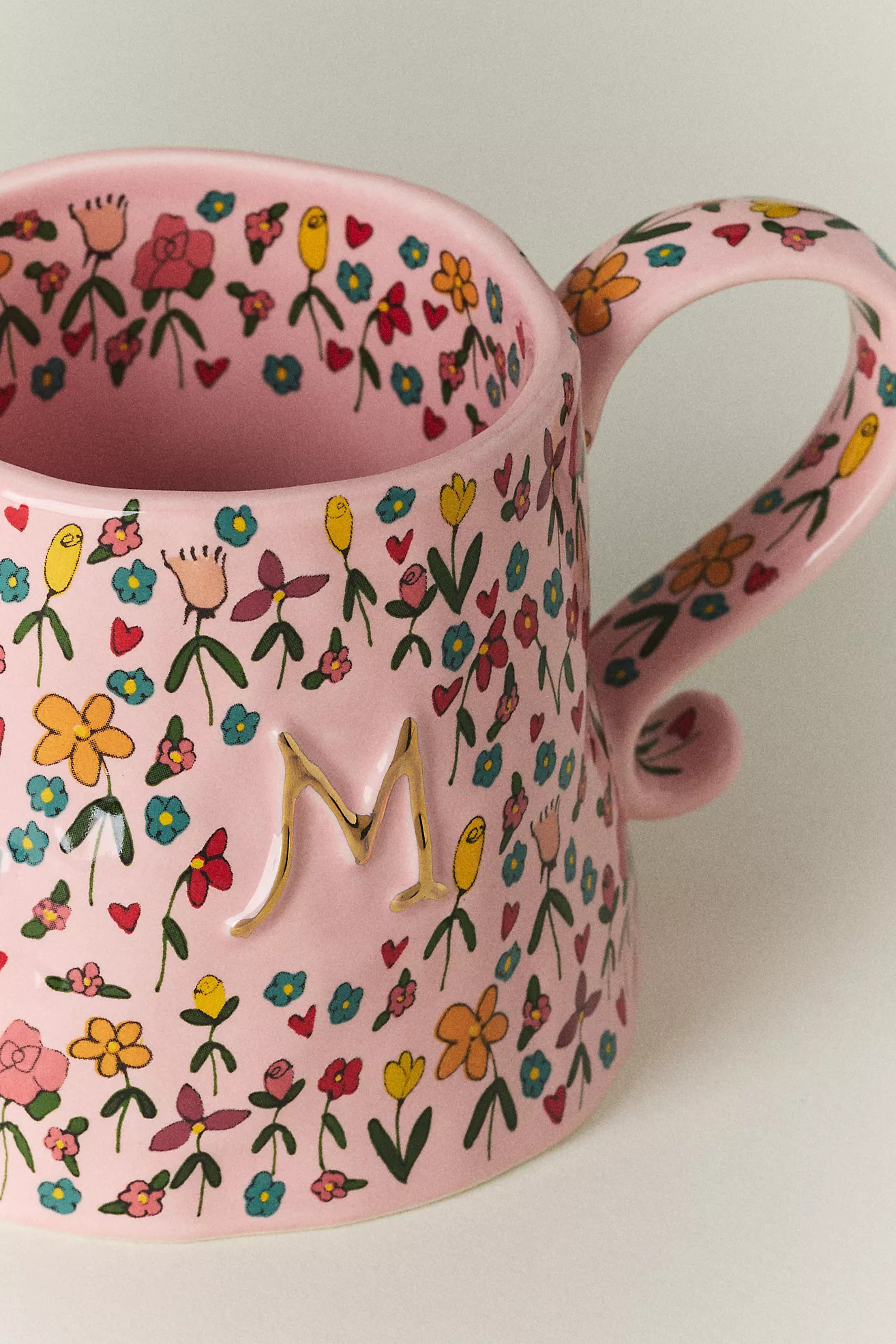 The Mud Fairy Stoneware Monogram Mug | Anthropologie (US)