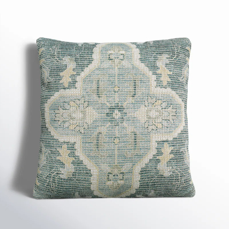 Alain Embroidered Cotton Throw Pillow | Birch Lane