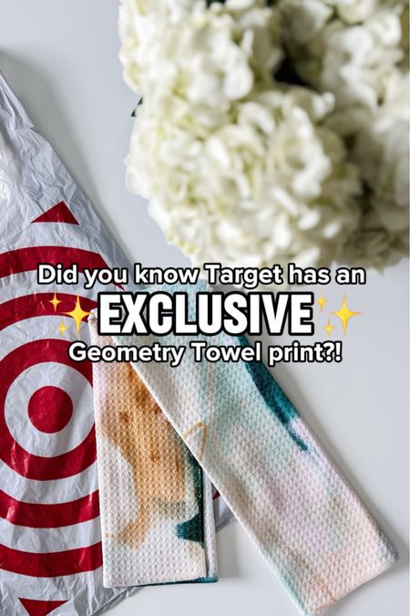 Exclusive geometry towel with Target! This is the mini towel or bar towel size, which is 12x24. PERFECT for gift giving and only $10!!! 

#LTKHome